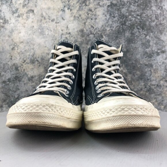 Converse Unisex Size 10M 12W Comme des Garcons PLAY Black High-Top Sneakers - Picture 2 of 15